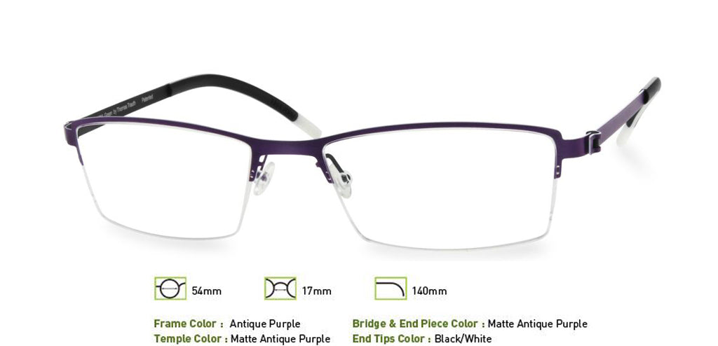Antique Purple Free-Form FFA908 Eyeglasses.