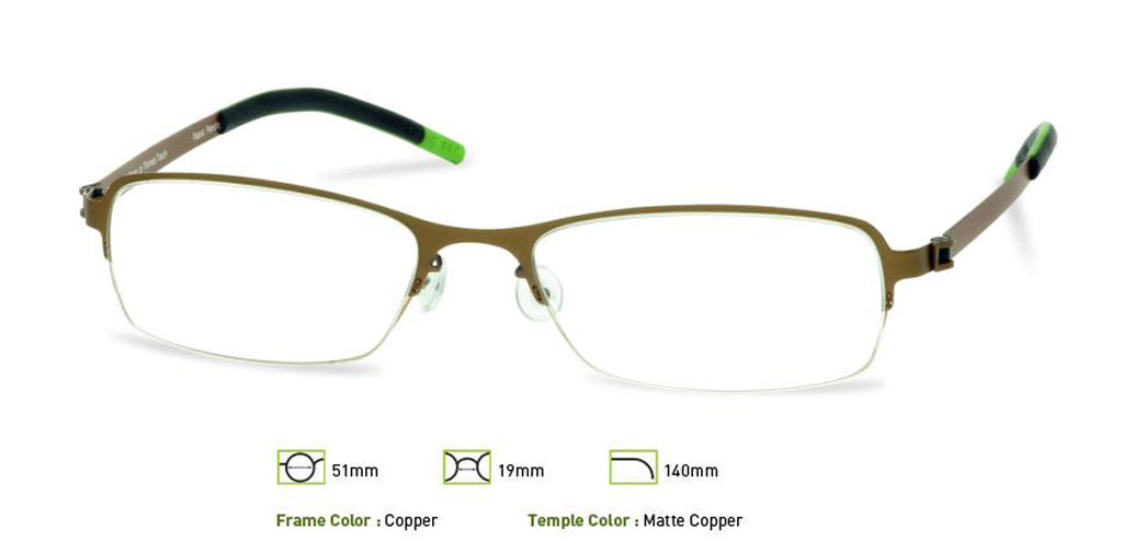Copper Free-Form FFA909 Eyeglasses.
