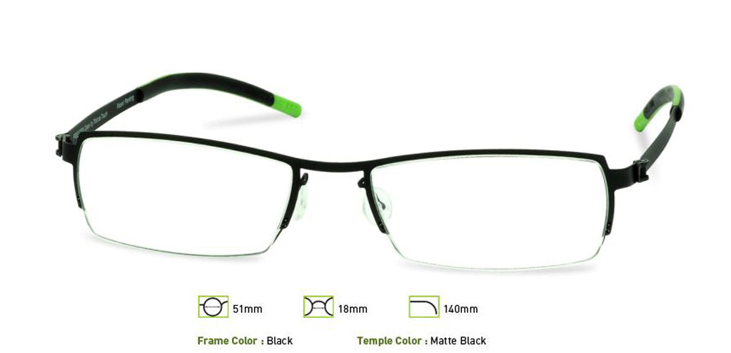 Black Free-Form FFA910 Eyeglasses.