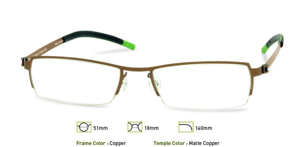 Copper Free-Form FFA910 Eyeglasses.