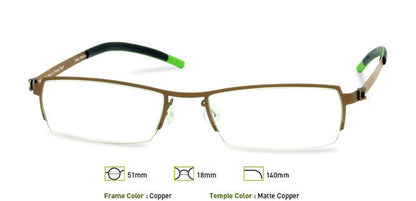 Copper Free-Form FFA910 Eyeglasses.