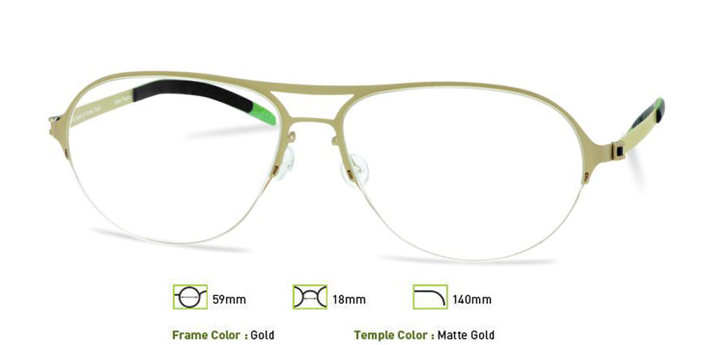 Gold Free-Form FFA911 Eyeglasses