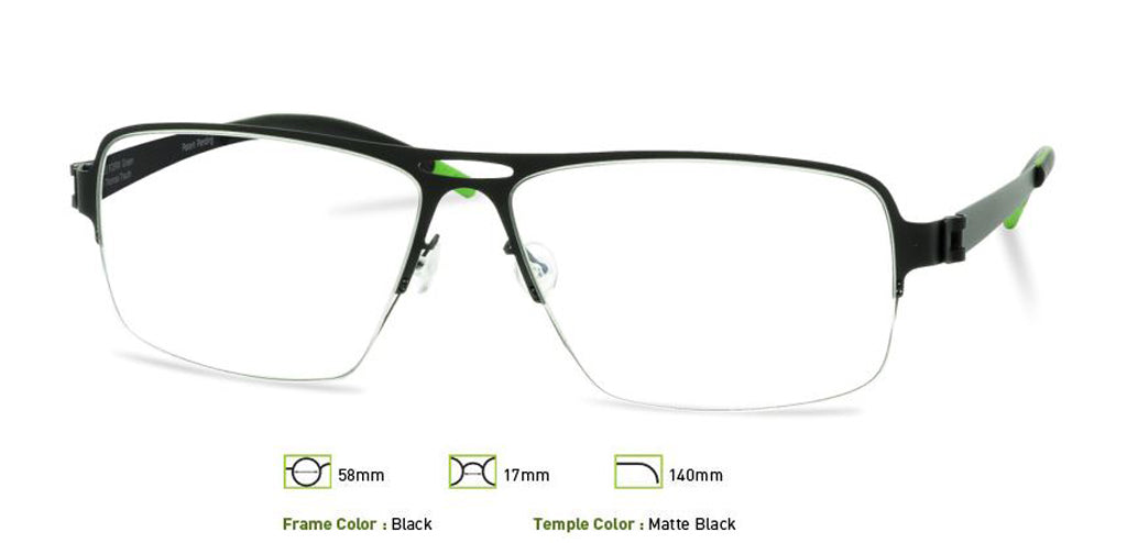 Black Free-Form FFA912 Eyeglasses