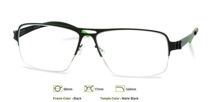 Black Free-Form FFA912 Eyeglasses