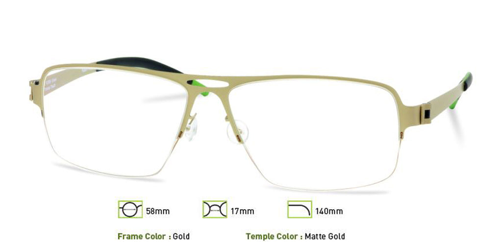 Gold Free-Form FFA912 Eyeglasses