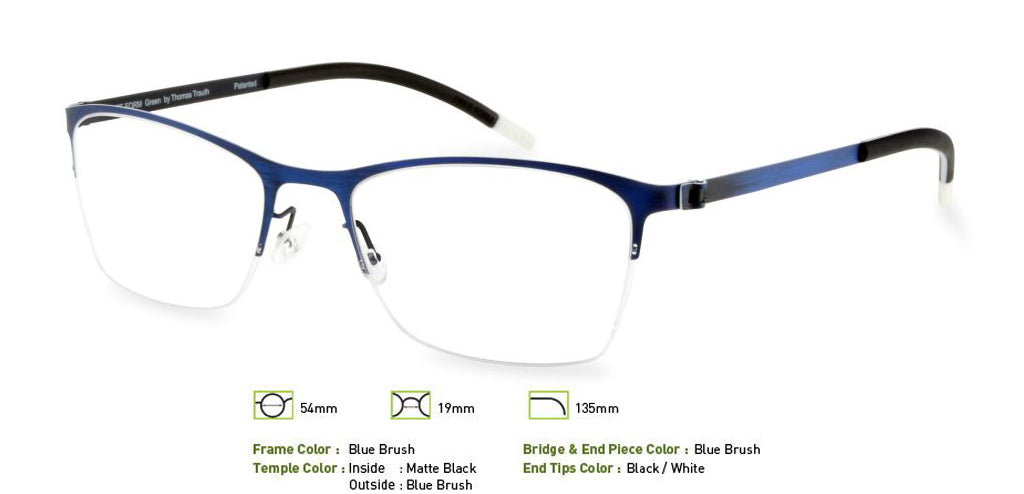 Blue Brush Free-Form FFA917 Eyeglasses