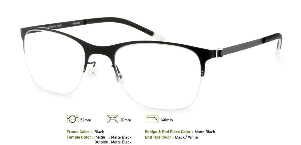 Black Free-Form FFA918 Eyeglasses