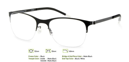 Black Free-Form FFA918 Eyeglasses