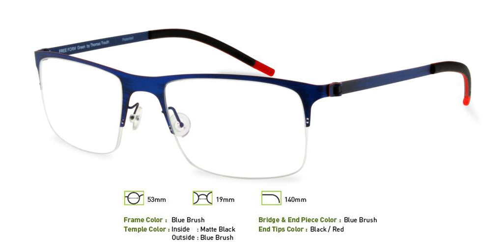 Blue Brush Free-Form FFA919 Eyeglasses