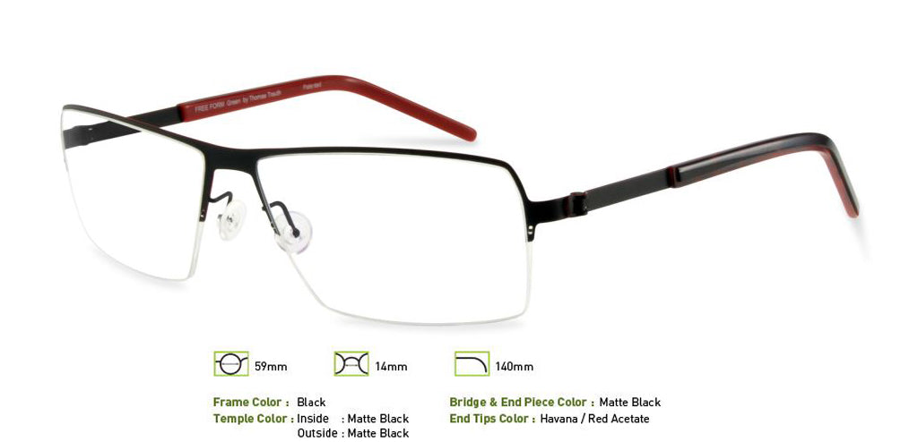 Black Free-Form FFA920 Eyeglasses