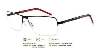 Black Free-Form FFA920 Eyeglasses