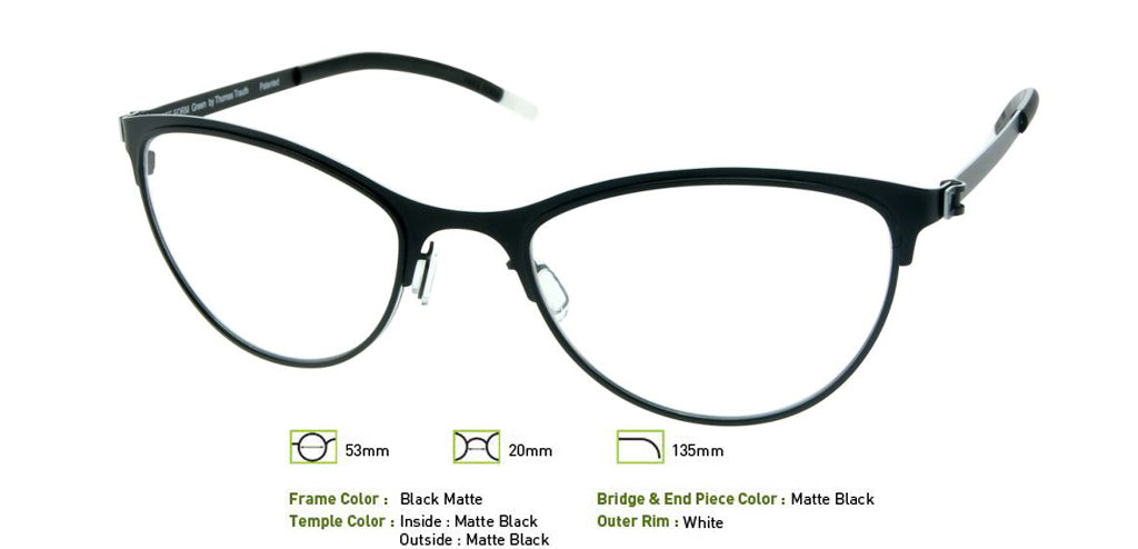 Matte Black Free-Form FFA921 Eyeglasses