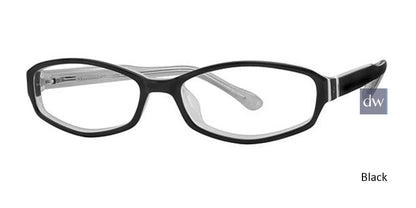 Black Elan 9295 Eyeglasses.