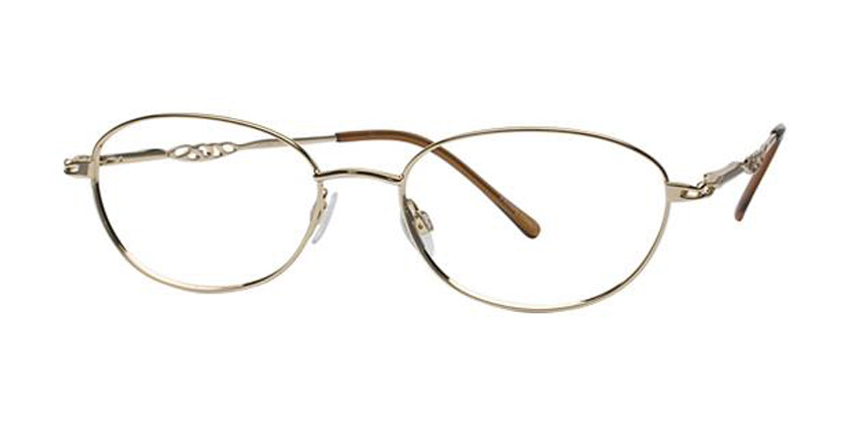 Gold Elan 9299 Eyeglasses.