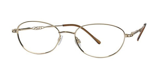 Gold Elan 9299 Eyeglasses.