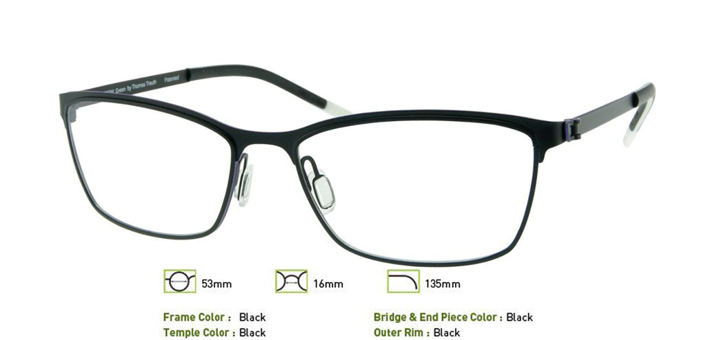 Black Free-Form FFA943 Eyeglasses