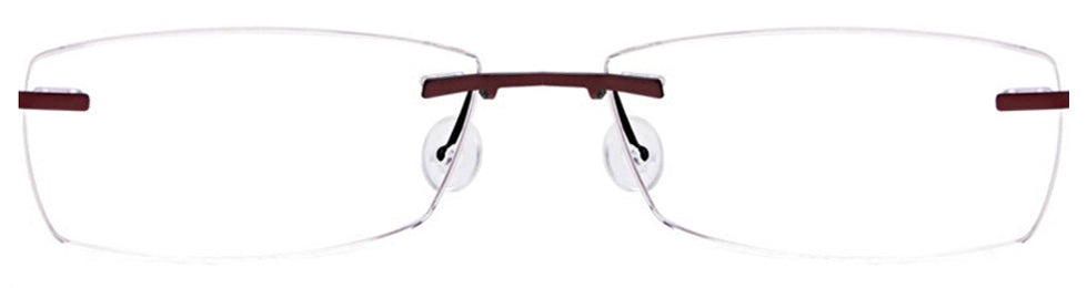 Red/ Dark Gunmetal Free-Form FFA951 Eyeglasses