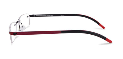 Red/ Dark Gunmetal Free-Form FFA951 Eyeglasses