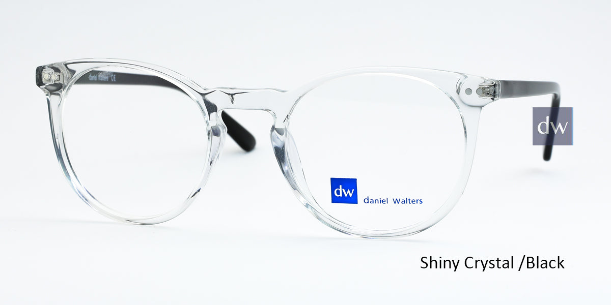 Shiny Crystal/Black Daniel Walters LG044 Eyeglasses - Teenager.