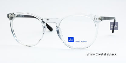 Shiny Crystal/Black Daniel Walters LG044 Eyeglasses - Teenager.