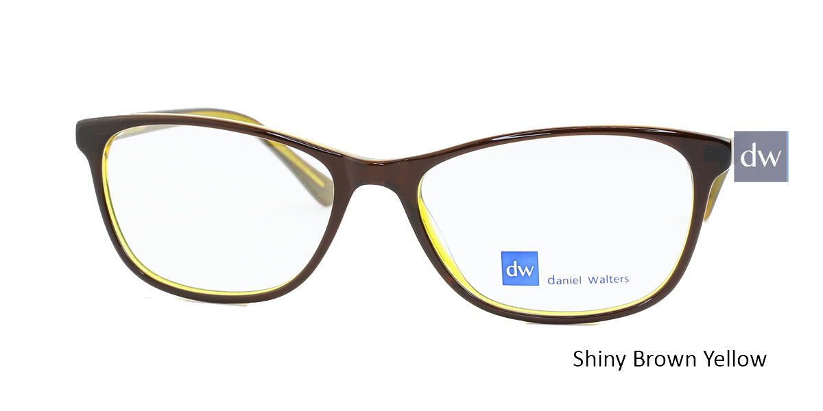 Shiny Brown Yellow Daniel Walters CB5196 Eyeglasses.