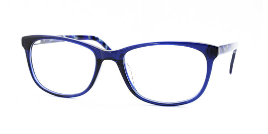 Shiny Blue/Blue Demi Daniel Walters LG026 Eyeglasses.