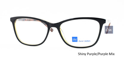 Shiny Purple/Purple Mix Daniel Walters LG039 Eyeglasses.