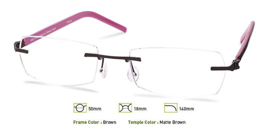 Brown Free-Form FFA961 Eyeglasses