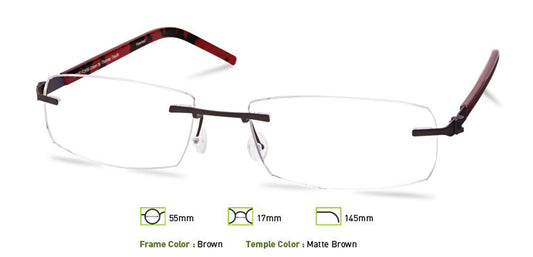 Brown Free-Form FFA965 Eyeglasses
