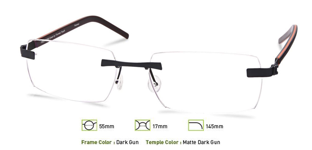 Dark Gunmetal Free-Form FFA968 Eyeglasses