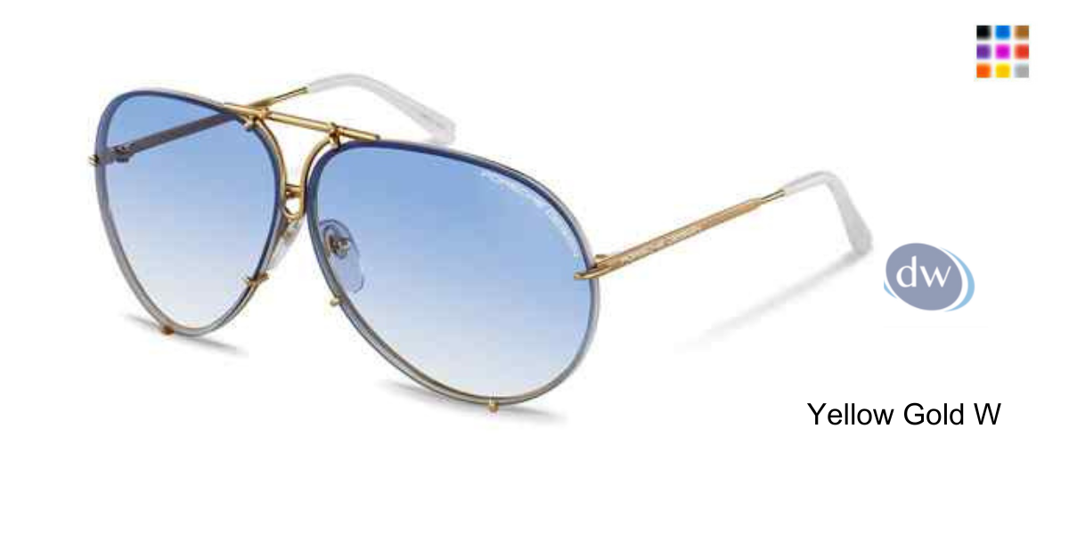 PORSCH DESIGN P8478 Sunglasses Yellow Gold W