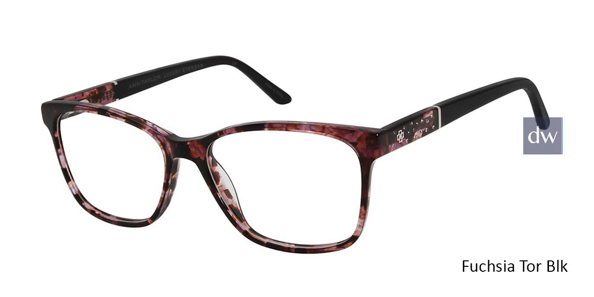 Fuchsia Tor Blk Ann Taylor AT008 Luxury Eyeglasses.