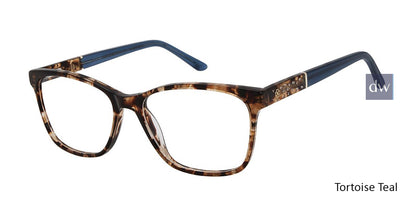 Tortoise Teal Ann Taylor AT008 Luxury Eyeglasses.