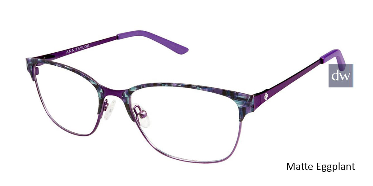 Matte Eggplant Ann Taylor AT102 Eyeglasses.