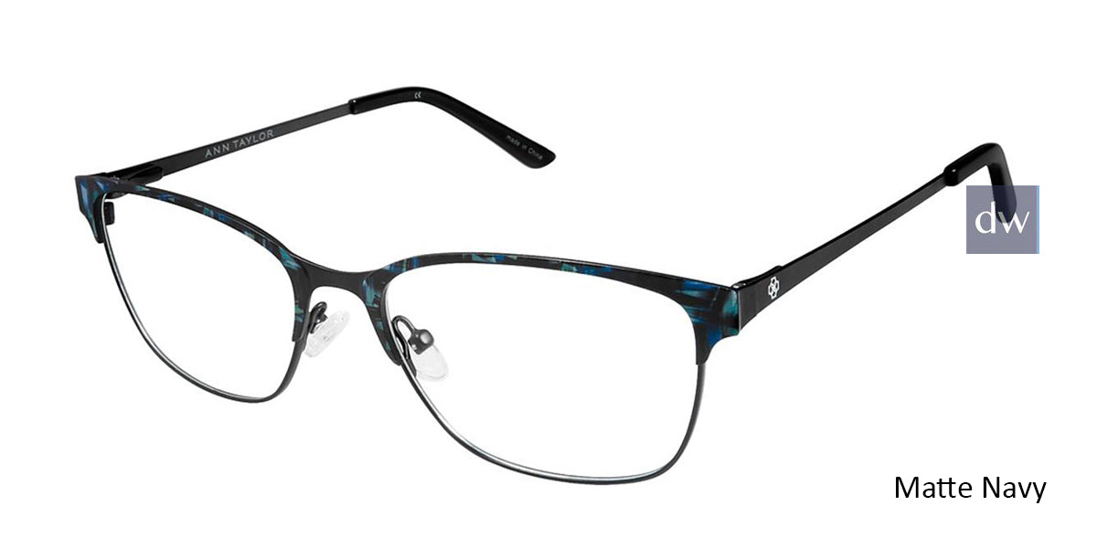 Matte Navy Ann Taylor AT102 Eyeglasses.