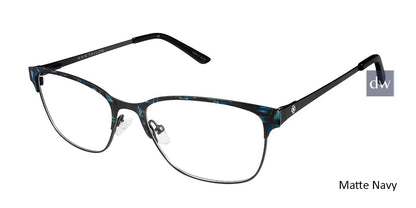 Matte Navy Ann Taylor AT102 Eyeglasses.