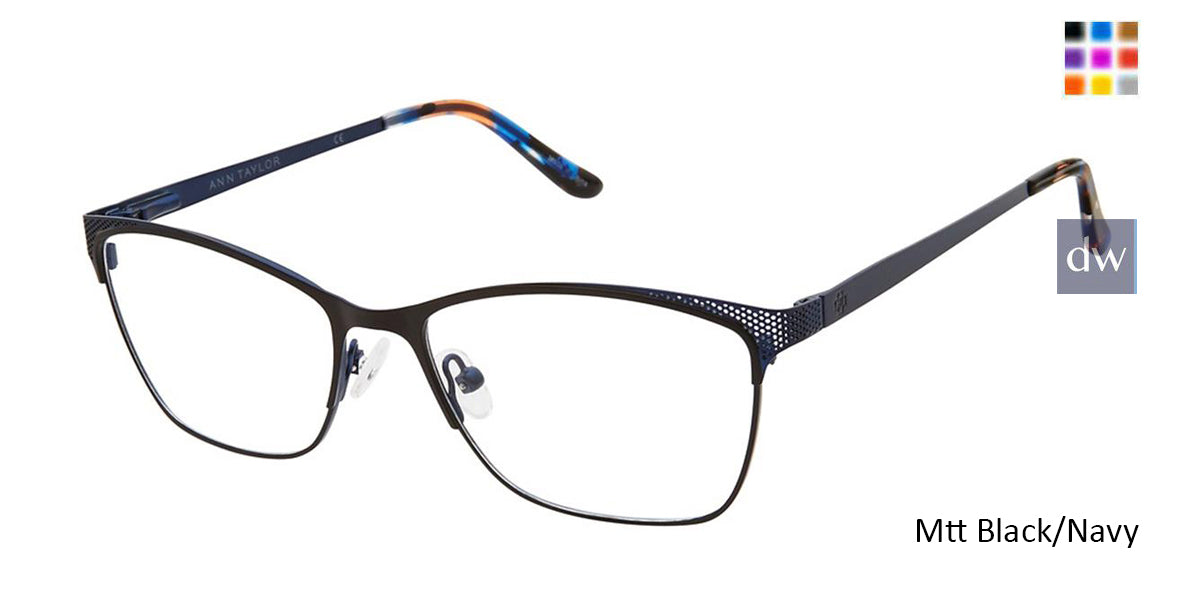 Mt Black/Navy Ann Taylor AT103 Eyeglasses.