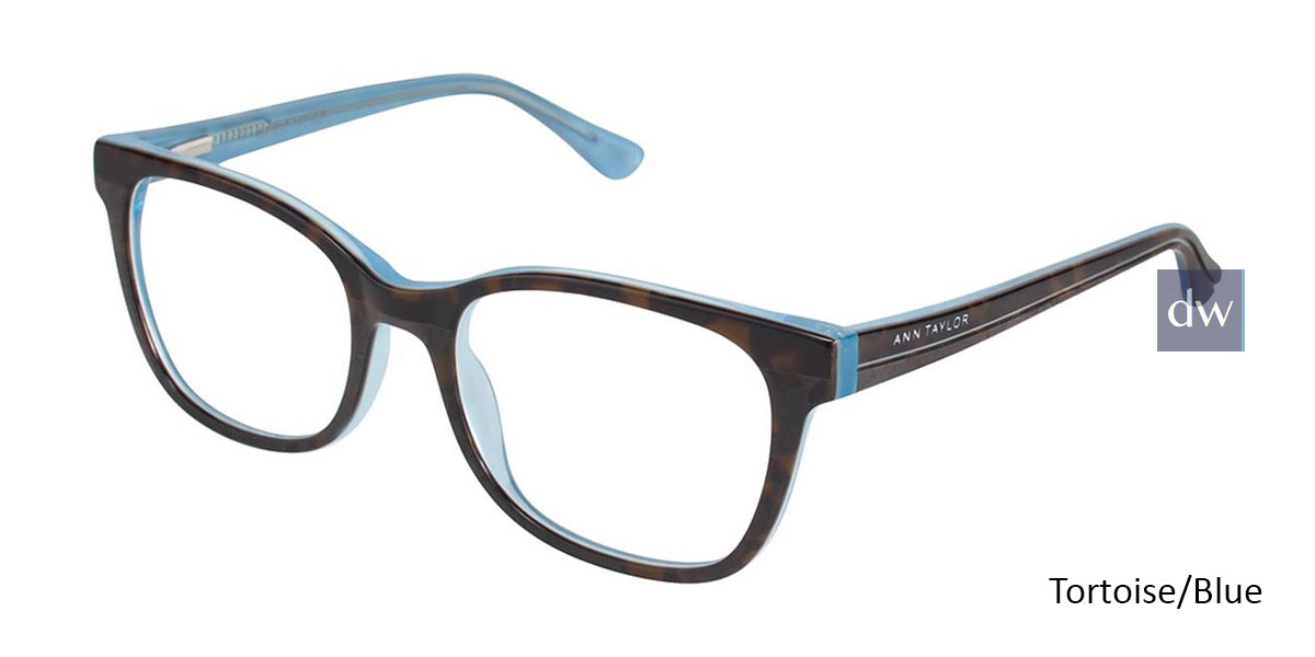 Tortoise/Blue Ann Taylor AT323 Eyeglasses.