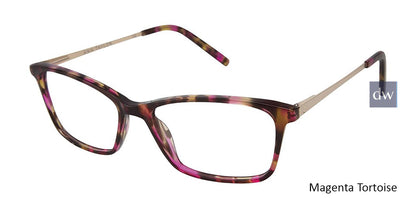 Magenta Tortoise Ann Taylor AT327 Eyeglasses.