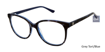 Grey Tort/Blue Ann Taylor AT328 Eyeglasses.