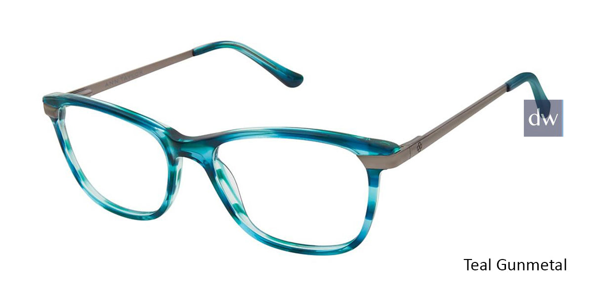 Teal Gunmetal Ann Taylor AT332 Eyeglasses.