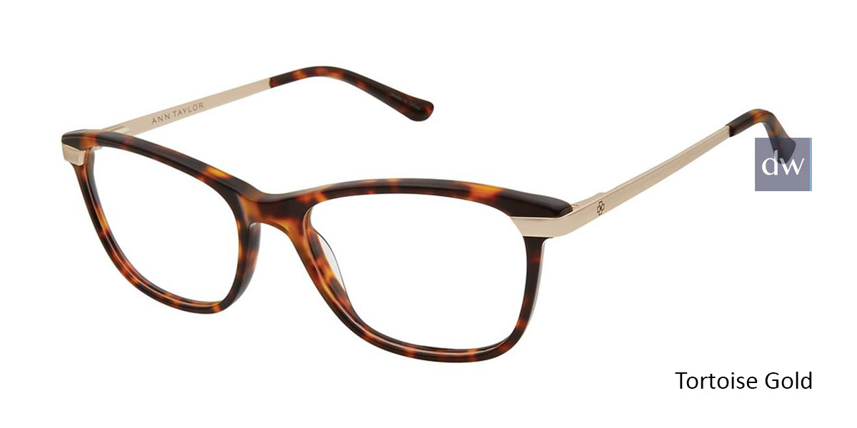 Tortoise Gold Ann Taylor AT332 Eyeglasses.
