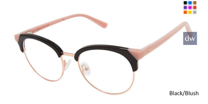 Black/Blush Ann Taylor AT335 Eyeglasses.