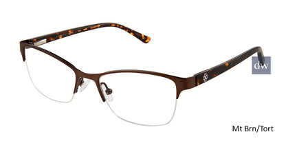 Mt Brn/Tort Ann Taylor AT602 Titanium Eyeglasses.