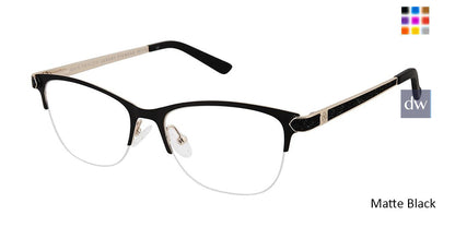 Matte Black Ann Taylor ATP012 Luxury Petite Eyeglasses.