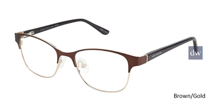Brown/Gold Ann Taylor ATP706 Petite eyeglasses - Teenager.