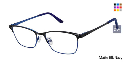 Matte Blk Navy Ann Taylor ATP709 Petite Eyeglasses.