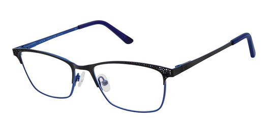 Matte Blk Navy Ann Taylor ATP709 Petite Eyeglasses.