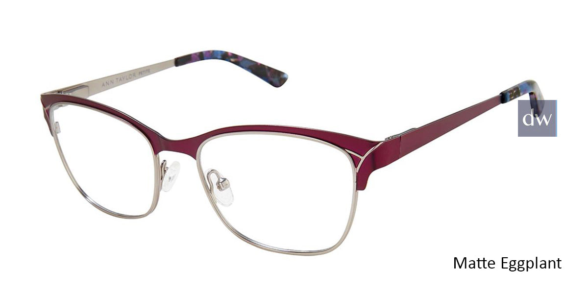 Matte Eggplant Ann Taylor ATP710 Petite Eyeglasses.