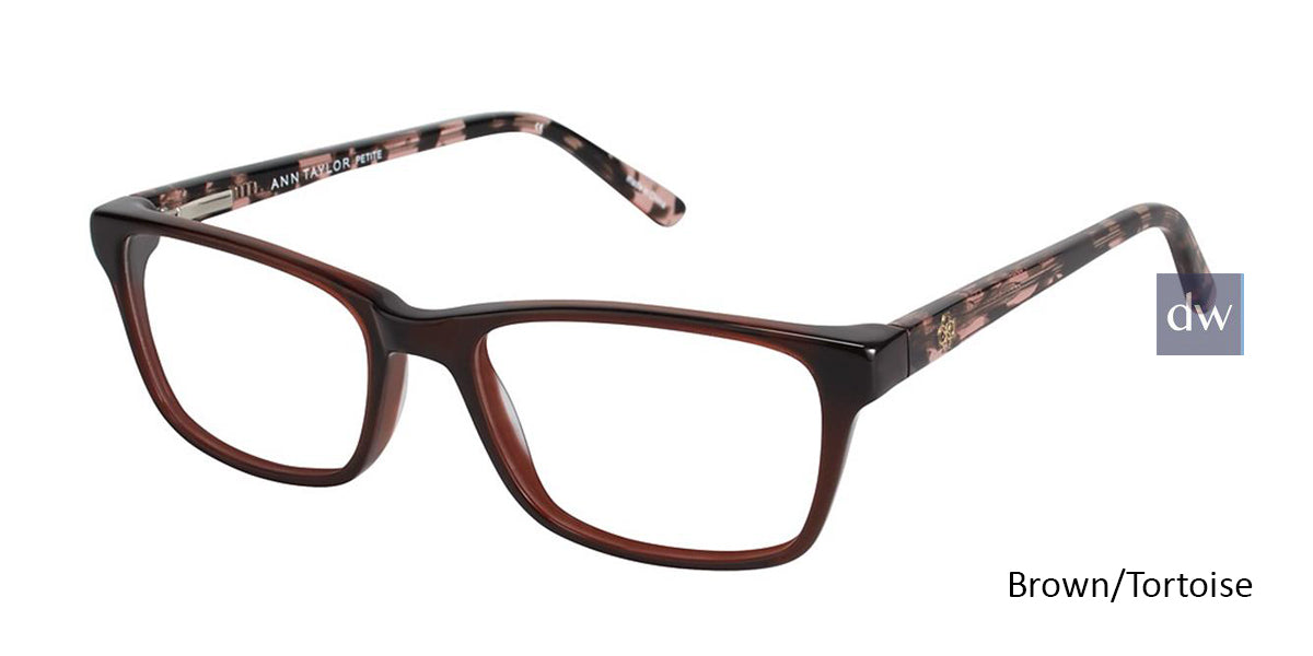 Brown/Tortoise Ann Taylor ATP807 Petite Eyeglasses - Teenager.